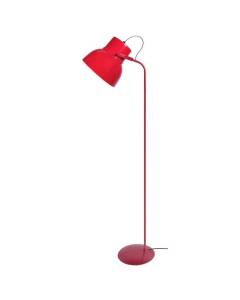 TOSEL Lampadaire liseuse 1 lumières - luminaire intérieur - acier rouge - Style inspiration nordique - H150cm L29cm P29cm
