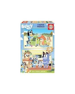 Puzzle en bois Bluey EDUCA - 50 pièces - Dessins animés et BD - Pour enfants de 4 ans et plus