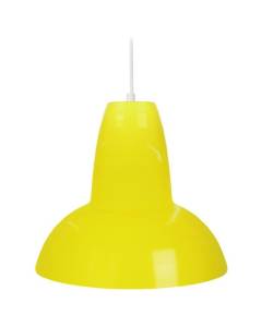 TOSEL Suspension 1 lumière - luminaire intérieur - acier jaune   - Style inspiration nordique - H89cm L30cm P30cm