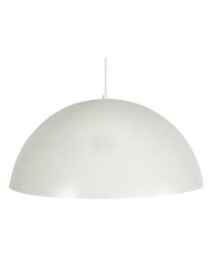 TOSEL Suspension 1 lumière - luminaire intérieur - acier blanc ivoire - Style inspiration nordique - H78cm L42,5cm P42,5cm