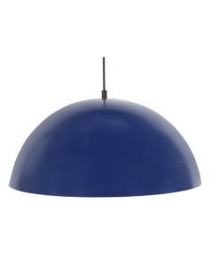 TOSEL Suspension 1 lumière - luminaire intérieur - acier bleu marine - Style inspiration nordique - H78cm L42,5cm P42,5cm