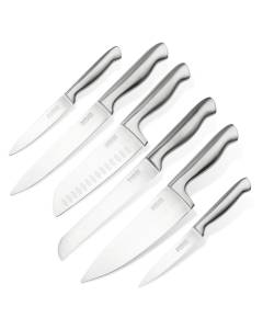 Ensemble de 6 couteaux de cuisine professionnels en inox Nirosta Star ref. 9981150