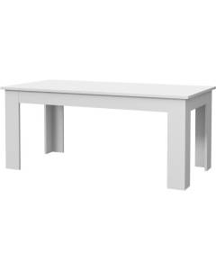 Table à manger PILVI - 8 personnes - Blanc - L 180 x I90 x H 75 cm