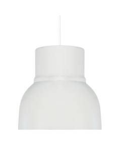 TOSEL Suspension 1 lumière - luminaire intérieur - acier blanc ivoire - Style inspiration nordique - H84cm L19cm P19cm