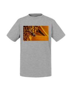 T-shirt Enfant Gris Insecte Volant Butine Polen Photo Macro Fleur
