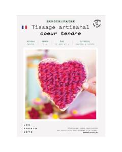 Kit de couture et tissage French Kits - Cœur tendre - Niveau Moyen - 8 pièces - dès 12 ans