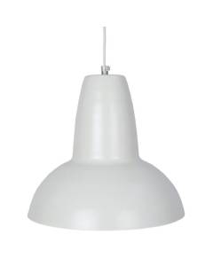 TOSEL Suspension 1 lumière - luminaire intérieur - acier blanc ivoire - Style inspiration nordique - H89cm L30cm P30cm
