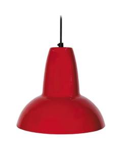 TOSEL Suspension 1 lumière - luminaire intérieur - acier rouge - Style inspiration nordique - H89cm L30cm P30cm