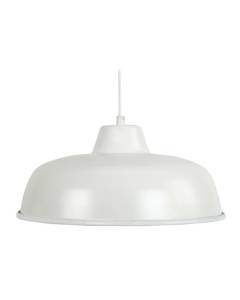 TOSEL Suspension 1 lumière - luminaire intérieur - acier blanc ivoire - Style inspiration nordique - H75cm L32cm P32cm