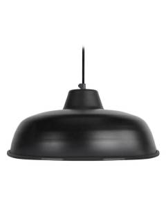 TOSEL Suspension 1 lumière - luminaire intérieur - acier noir - Style inspiration nordique - H75cm L32cm P32cm