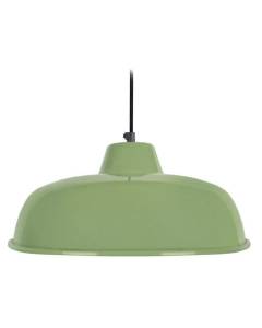 TOSEL Suspension 1 lumière - luminaire intérieur - acier vert - Style inspiration nordique - H75cm L32cm P32cm
