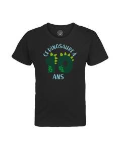 T-shirt Enfant Noir Ce Dinosaure À 10 Ans Anniversaire Celebration Enfant Cadeau