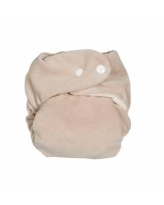 P'tits Dessous - Couche lavable So Bamboo Caillou insert blanc - Taille 1