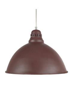 TOSEL Suspension 1 lumière - luminaire intérieur - acier marron - Style inspiration nordique - H90cm L44cm P44cm