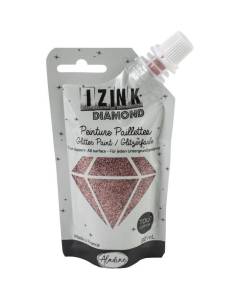 IZINK Diamond Glitter Paint 80ml-Light Pink