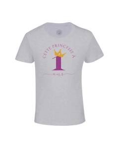 T-shirt Enfant Gris Cette Princesse À 1 Ans Anniversaire Celebration Enfant Cadeau