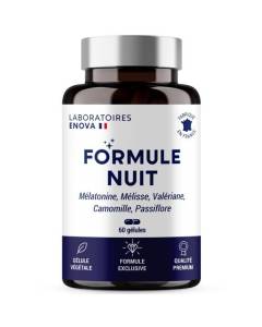 FORMULE NUIT - Melatonine 1,9 mg + Passiflore - 60 nuits de Sommeil Naturel