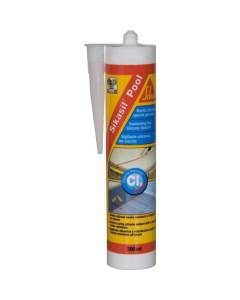 Mastic silicone SIKA Sikasil Pool - Joint pour piscine blanc - 300ml