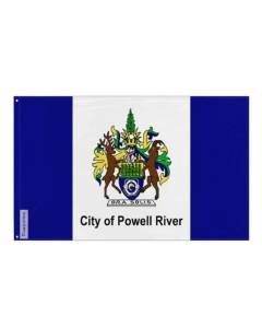 Drapeau Powell River 64x96cm en polyester