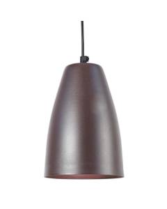 TOSEL Suspension 1 lumière - luminaire intérieur - acier marron - Style inspiration nordique - H78cm L15cm P15cm