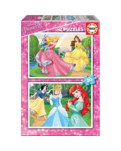 Puzzle Disney Princesses - EDUCA - 2x20 pièces - Pour enfants à partir de 4 ans