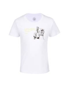 T-shirt Enfant Blanc Le Premier Savoir Est Le Savoir De Mon Ignorance Socrates Citation Philosophe