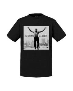 T-shirt Enfant Noir Mohamed Ali Boxer De Legendes Star Célébrité