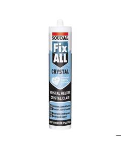 Mastic-colle polymère hybride FIX ALL CRYSTAL cartouche 290 ml - SOUDAL 110980