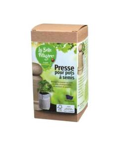 Presse pour pots à semis - LA BELLE POTAGERE - FSC - Bois de hêtre - Rectangulaire - Blanc