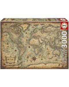 Puzzle PLANISPHÈRE - 3000 pièces - Marque EDUCA - Voyage et cartes