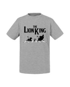 T-shirt Enfant Gris  Roi Lion Abbey Road Parodie Film Series Marque
