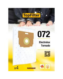 Lot de 4 sacs aspirateur Tornado TopFilter Premium ref. 64072