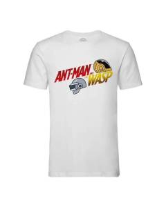 T-shirt Homme Col Rond Blanc Ant-Man Daft-Punk Parodie Musique