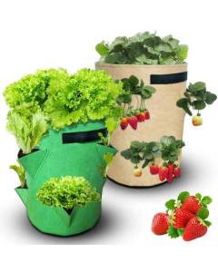 Sac planteur pour fraisiers ou salades