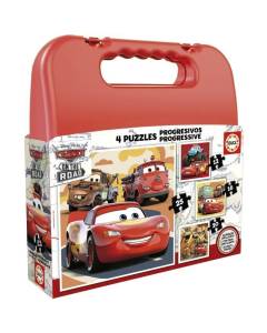 Puzzle progressif CARS - Malette de 4 puzzles - Educa® - 12-16-20-25 pièces