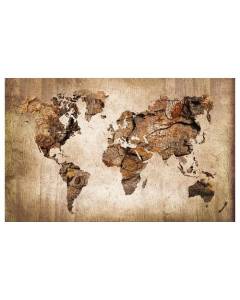 Affiche brown map, 60x40cm - made in France