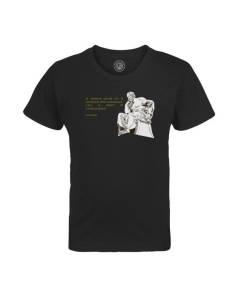 T-shirt Enfant Noir Le Premier Savoir Est Le Savoir De Mon Ignorance Socrates Citation Philosophe
