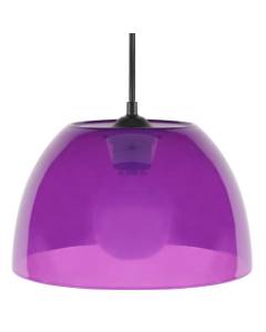 TOSEL Suspension 1 lumière - luminaire intérieur - plastique Violet - Style pop color - H70cm L25cm P25cm