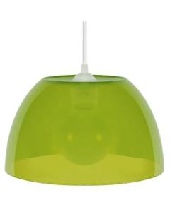 TOSEL Suspension 1 lumière - luminaire intérieur - plastique vert - Style pop color - H70cm L25cm P25cm