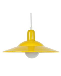 TOSEL Suspension 1 lumière - luminaire intérieur - acier jaune   - Style urbain - H77cm L30cm P30cm