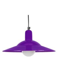 TOSEL Suspension 1 lumière - luminaire intérieur - acier Violet - Style urbain - H77cm L30cm P30cm