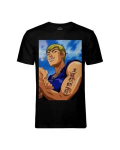 T-shirt Homme Col Rond Noir Great Teacher Onizuka Tattoo Manga Sensei