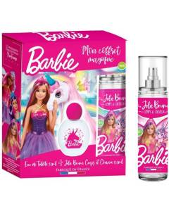 BARBIE coffret-parfum Eau de Toilette enfant fille 30ml + Brume parfumée Corps et Cheveux 100ml Senteur Florale-Fruitée