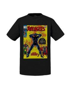 T-shirt Enfant Noir The Avengers Bande Dessinee Comics Super Heros No.87
