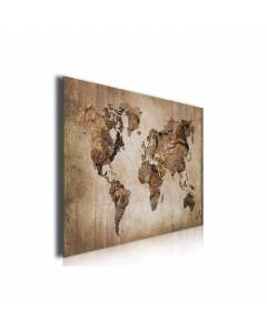 Tableau brown map, 80x50cm