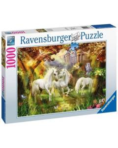 Puzzle 1000 pièces Ravensburger - Licornes dans la forêt - Animaux - Mixte - A partir de 14 ans