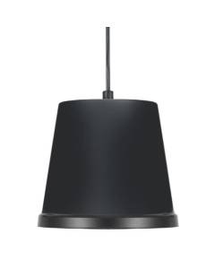TOSEL Suspension 1 lumière - luminaire intérieur - acier noir - Style inspiration nordique - H74cm L15cm P15cm