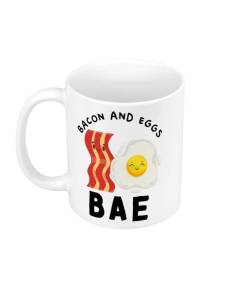 Mug Céramique BAE Bacon and Eggs Jeux de Mots Nourriture Street Food