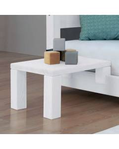 Table de chevet NANOC à fixer sur le lit - Blanc - 33 x 32 x 41 cm