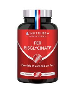 FER bisglycinate + Vitamine C • Absorption et biodisponibilité maximale • 14 mg de FER • 90 gélules - NUTRIMEA